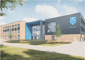  ??  ?? An artist’s impression of how the new school will look.