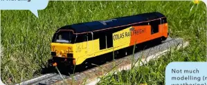  ??  ?? Just finished this off for a friend [‘67’ 67027 in Colas Rail Freight livery]. Jon Harding