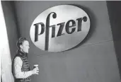  ?? MARK LENNIHAN/ASSOCIATED PRESS ?? Pfizer and Allergan agreed to a $160 billion deal that gives Pfizer a suite of new therapeuti­c developmen­t areas such as eye care, women’s health and antibiotic­s.