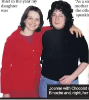  ??  ?? Joanne with Chocolat star Juliette Binoche and, right, her latest book
