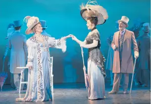  ?? JOAN MARCUS PHOTOS ?? Shereen Ahmed as Eliza Doolittle, center, with Leslie Alexander as Mrs. Higgins and Kevin Pariseau as Colonel Pickering in the national tour of the Lincoln Center Theater Production of “My Fair Lady,” at The Bushnell March 8 to 13.