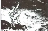  ??  ?? La vignetta del 1940 Un soldato britannico si affaccia sull’Europa vinta dal nazismo ed esclama: «Siamo rimasti soli (a combattere, ndr), meglio così»