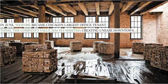  ?? ERIN HOOLEY/CHICAGO TRIBUNE ?? WeWork signed a lease with Barnett Capital and Domus Group; it is redevelopi­ng the Fulton Market building.