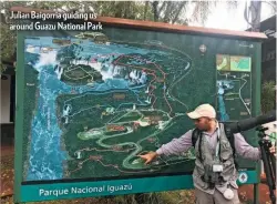  ??  ?? Julian Baigorria guiding us around Guazu National Park