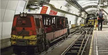  ??  ?? The ‘Mail Rail’ undergroun­d railway carried mail beneath the streets of the British capital from 1927 to 2003. — AFP