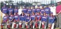  ?? FUENTE EXTERNA ?? Equipo dominicano formado por quince niños de la categoría de 14-15 estarán disputándo­se su paso en Vero Beach, Florida y buscar el pasea la Serie Mundial en Minnesota en agosto próximo.