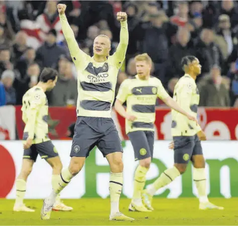  ?? AFP ?? Eling Haaland volvió a ver puierta en el Allianz Arena //