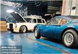  ??  ?? 2020: Minus its chrome in Sukhpal’s undergroun­d garage