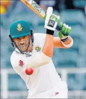  ?? AFP ?? South Africa captain Faf du Plessis’s struck his eighth Test century on the Day 4 of the fourth Test against Australia.