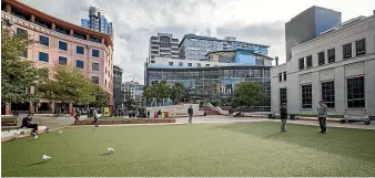  ?? ROSA WOODS/STUFF ?? The redevelopm­ent of Te Nga¯ kau Civic Square may have to wait as Wellington City Council tries to reduce forecast rates increases.