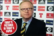  ??  ?? Alex McLeish said he’s proud to take on role again