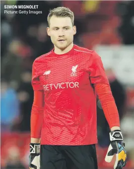  ?? Picture: Getty Images ?? SIMON MIGNOLET