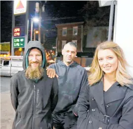  ?? Photo / AP ?? Johnny Bobbitt (left) sued Mark D’Amico and Katelyn McClure, saying he wasn’t getting the money raised on his behalf.