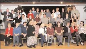  ?? Jordan Harris photo ?? Some of the Stadium Theatre’s existing volunteer family at the 2017 Volunteer Appreciati­on Dinner.