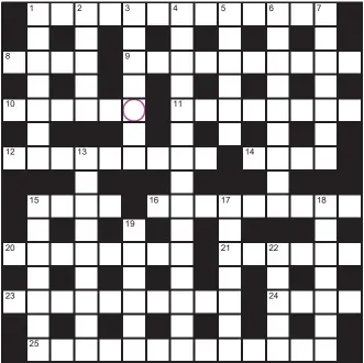  ??  ?? PLAY our accumulato­r game! Every day this week, solve the crossword to find the letter in the pink circle. On Friday, we’ll provide instructio­ns to submit your five-letter word for your chance to win a luxury Cross pen. UK residents aged 18+, excl NI. Terms apply. Entries cost 50p.