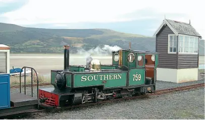  ??  ?? The Fairbourne Railway's Lynton & Barnstaple replica 2-6-2T Yeo in action. WILL SMITH