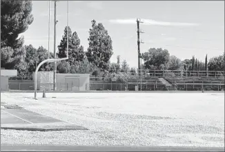  ?? Eric Sondheimer Los Angeles Times ?? EL CAMINO REAL HIGH is among five Los Angeles Unified School District schools having to replace all-weather sports fields because of what officials say are defective materials.