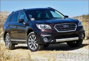  ?? SUBMITTED PHOTO ?? Subaru’s 2017 Outback SUV includes every feature as standard equipment.