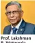  ?? ?? Prof. Lakshman R. Watawala