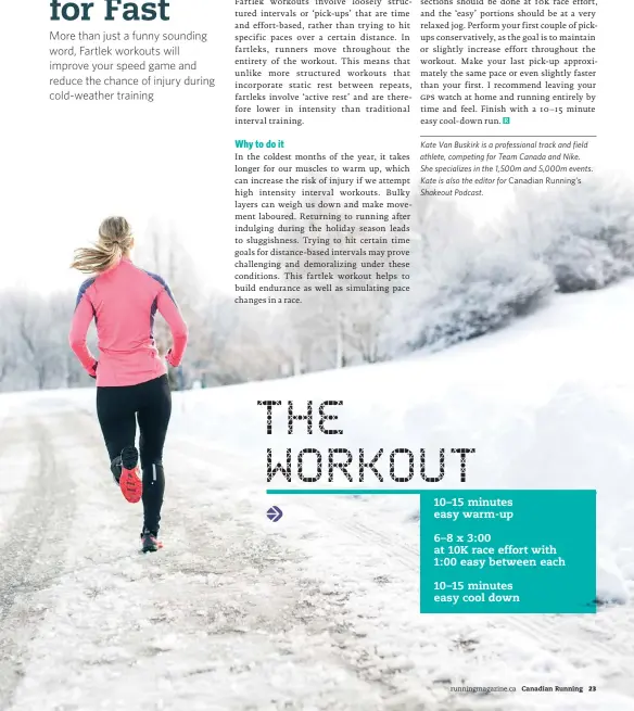 Fartlek = Swedish for Fast - PressReader