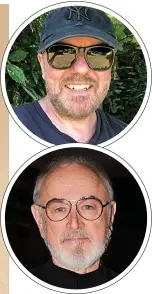  ??  ?? SUPPORT: Celebrity patrons Ricky Gervais, top, and Peter Egan