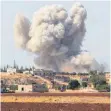  ?? FOTO: DPA ?? Der Raum Idlib im Nordwesten Syriens ist derzeit Ziel von Luftangrif­fen.
