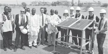  ??  ?? Aera Group has signed a new deal in Burkina Faso with EREN Renewable Energy.The Essaken 15MW solar plant will reduce the use of fossil fuel and save 18,000 tonnes of CO2 emissions per year. — Aera Group photo