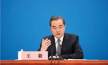  ??  ?? Wang Yi, the Chinese foreign minister, said the US was ‘pushing our two countries to the brink of a new cold war’. Photograph: Xinhua/Rex/ Shuttersto­ck