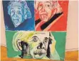  ?? FOTO: HUB ?? Der berühmte Wissenscha­ftler Albert Einstein ist zu Lebzeiten zigfach porträtier­t worden. Der Mainzer Religionsw­issenschaf­tler und Psychother­apeut Sebastian Murken hat zahlreiche solche Porträts in seiner Sammlung, die er einem künftigen Discovery Center eventuell zur Verfügung stellen würde.