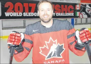  ?? JASON MALLOY/THE GUARDIAN ?? Billy Bridges and Team Canada begin play Sunday in the World Sledge Hockey Challenge in Charlottet­own.
