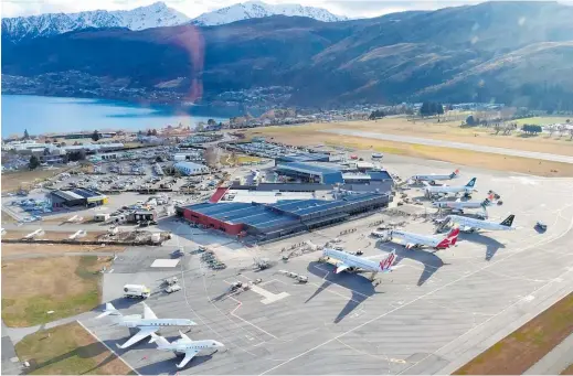  ??  ?? Queenstown Airport is planning for an average of 114 flights a day by 2045.