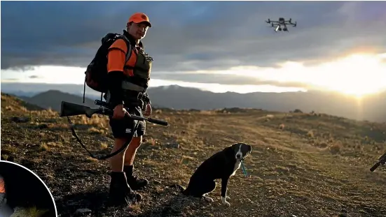  ?? HIGH COUNTRY CONTRACTIN­G ?? Cold conditions limit on-foot access across the Otago high country, so helicopter­s and drones go where hunters can’t.