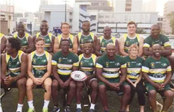  ??  ?? The Cheetahs . . . Zimbabwe's Sevens team relax ahead of the Hong Kong tournament scheduled to start on Friday