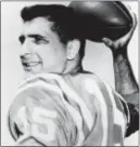  ?? BOSTON PATRIOTS VIA AP, FILE ?? A 1961 file photo shows Babe Parilli, of the Boston Patriots. Parilli, the former Patriots quarterbac­k who starred in the team’s American Football League days, died Saturday. He was 87.