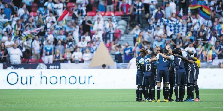  ?? — DARRYL DYCK/CP FILE ?? The Whitecaps’ new roster adds a degree of flexibilit­y on the pitch with depth nearly across the board, giving them options to play different formations.