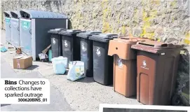  ?? 300620BINS_01 ?? Bins Changes to collection­s have sparked outrage