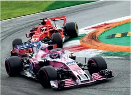  ??  ?? Pérez, durante su última participac­ión en el circuito de Monza, Italia.