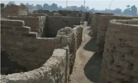  ??  ?? Archaeolog­y experts have said discovery of Aten – called the ‘lost golden city’ – is the largest ancient city uncovered in Egypt. Photograph: Zahi Hawass Center for Egyptolog/Reuters