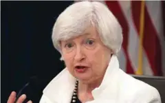  ??  ?? Yellen says the fall in inflation this year remains a mystery.