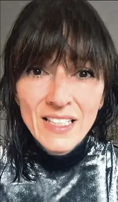  ??  ?? Anguished: Davina McCall in the video she posted online