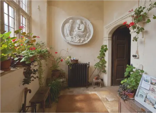  ??  ?? A cool, well-lit porch, such as this example at Chastleton House in Oxfordshir­e, is the ideal spot for houseplant­s to flourish in