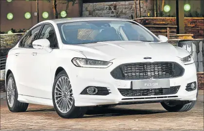  ??  ?? RESURGENT SEDAN: The Ford Fusion is one of the best looking sedans of the genre and is loaded with extras, making it cost effective as well