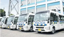  ?? JIS ?? Eight buses acquired for rank and file members of the Jamaica Constabula­ry Force.