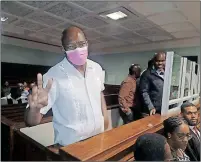  ?? ?? The former HOD of the Northern Cape Department of Health, Dr Dion Theys, appeared in court. Picture: Supplied