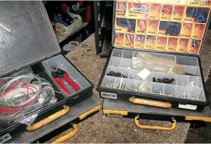  ??  ?? A workshop cable-making kit has all the different parts needed for most bikes – but pre-war Velocettes?