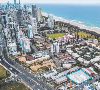  ??  ?? The Mermaid Beach site where Mosaic Property Group is planning an $81 million apartment project.