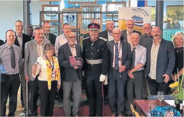  ?? ?? Ethel Trust volunteers and trustees with the Lord Lieutenant Andrew Coombe following the presentati­on.