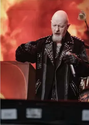  ?? FOTO GIL PLAQUET ?? Rob Halford, de zanger van Judas Priest, telt al 70 lentes.