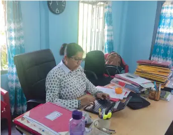  ??  ?? Lawyer Debasmita Ghosh in her office in Guwahati, India. — Reuters