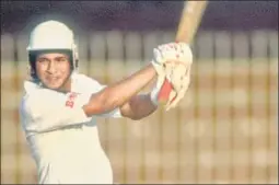  ?? ?? Tendulkar in action during a Test against Pakistan in Lahore in 1989.